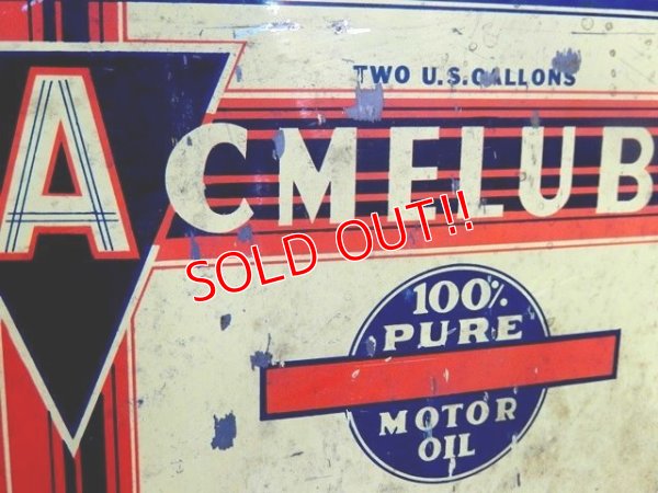 画像2: dp-160601-15 ACMELUBE / Vintage Motor Oil Can