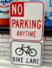 画像1: dp-160608-11 No Parking Bike Lane Road Sign (1)