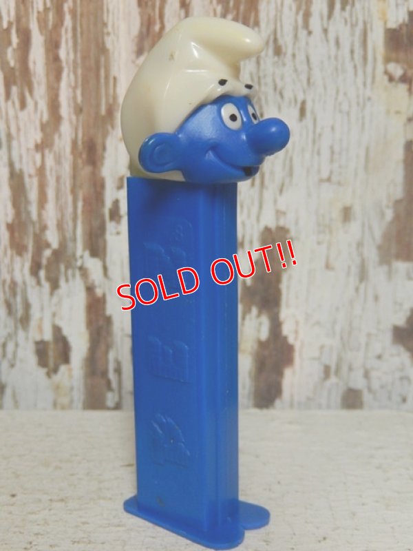 画像3: pz-130917-04 Smurf / 80's PEZ Dispenser "Thin feet Blue Stem"