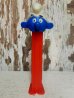 画像1: pz-130917-04 Smurf / 80's PEZ Dispenser "Thin feet Red Stem" (1)