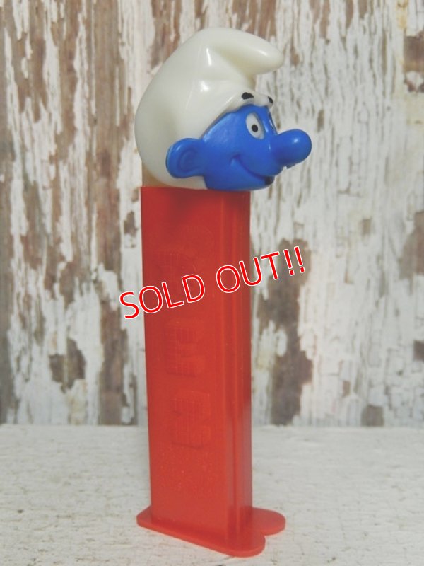 画像3: pz-130917-04 Smurf / 80's PEZ Dispenser "Thin feet Red Stem"