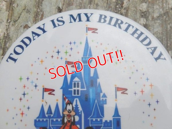 画像3: ct-160615-23 Disneyland / Today is My Birthday Pinback