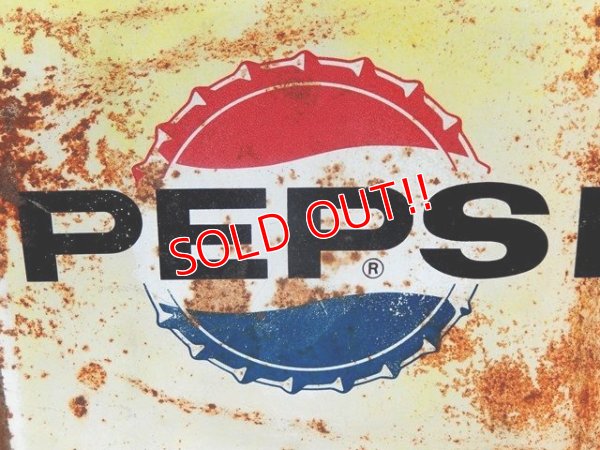 画像5: dp-160706-01 PEPSI / 60's W-side Metal Sign