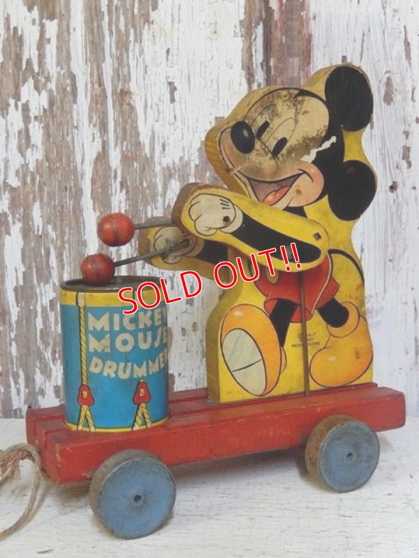 画像1: ct-160615-31 Mickey Mouse / Fisher-Price Toys 1941 Drummer #476