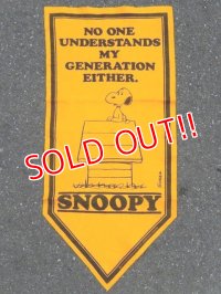 ct-160712-15 PEANUTS / 70's Banner "Snoopy"