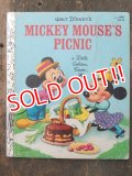 bk-160706-16 Mickey Mouse's Picnic / 80's Little Golden Book