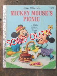bk-160706-16 Mickey Mouse's Picnic / 80's Little Golden Book