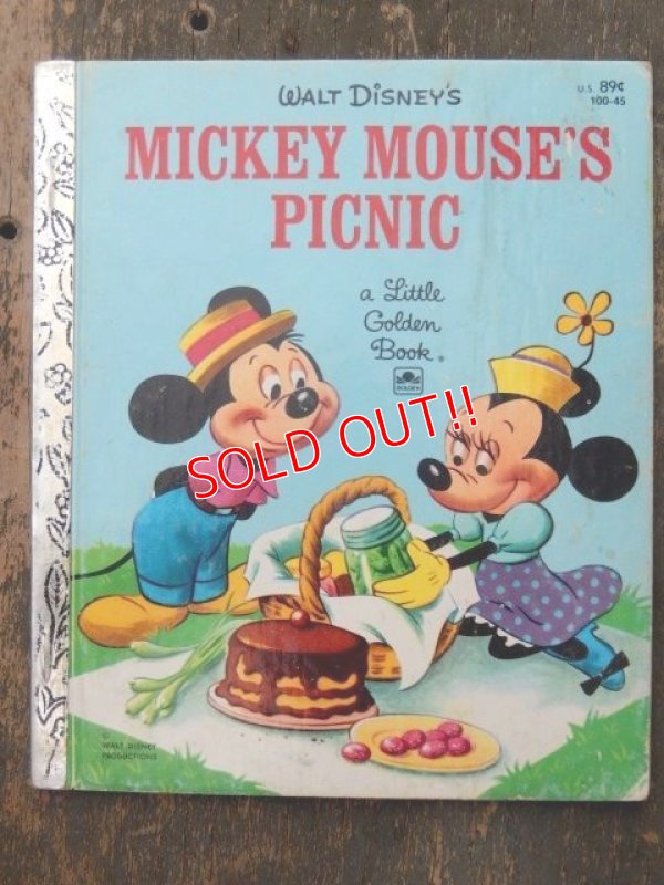 画像1: bk-160706-16 Mickey Mouse's Picnic / 80's Little Golden Book