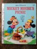 画像1: bk-160706-16 Mickey Mouse's Picnic / 80's Little Golden Book (1)