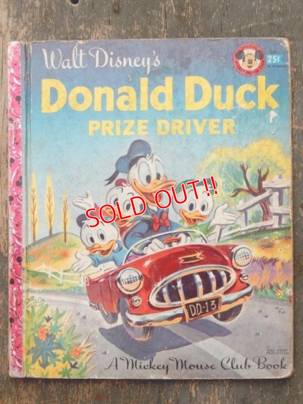 画像1: bk-160706-13 Donald Duck Prize Driver / 50's Picture Book