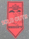 ct-160721-02 PEANUTS / 70's Banner "Snoopy" Red