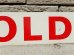 画像3: dp-160801-04 SOLD / Vintage Steel Sign (3)