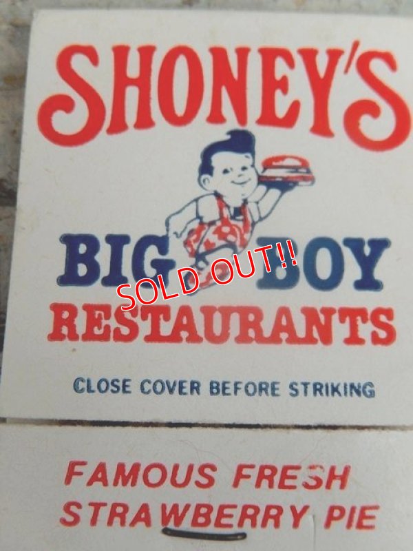 画像4: dp-160801-11 Shoney's BIG BOY / Vintage Match Book