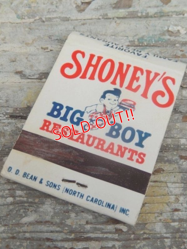 画像1: dp-160801-11 Shoney's BIG BOY / Vintage Match Book