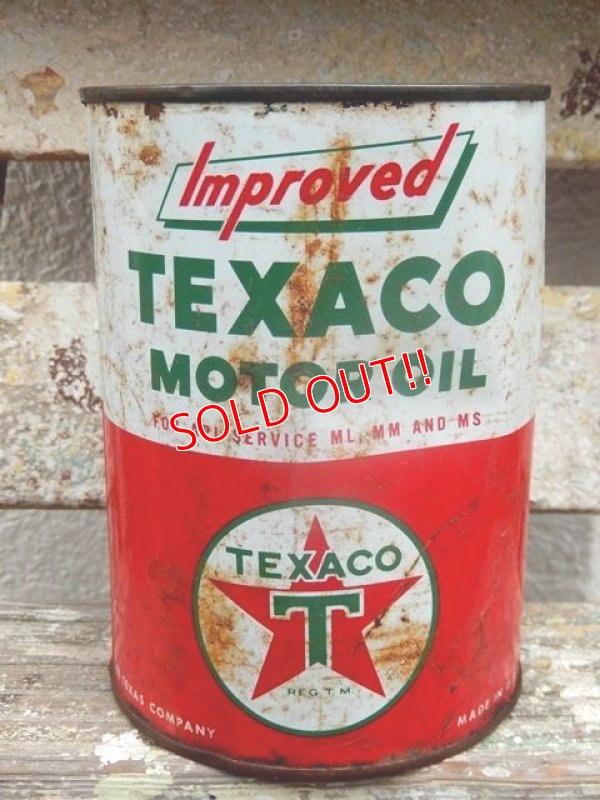 画像1: dp-160801-15 TEXACO / 40's 1QT Oil Can