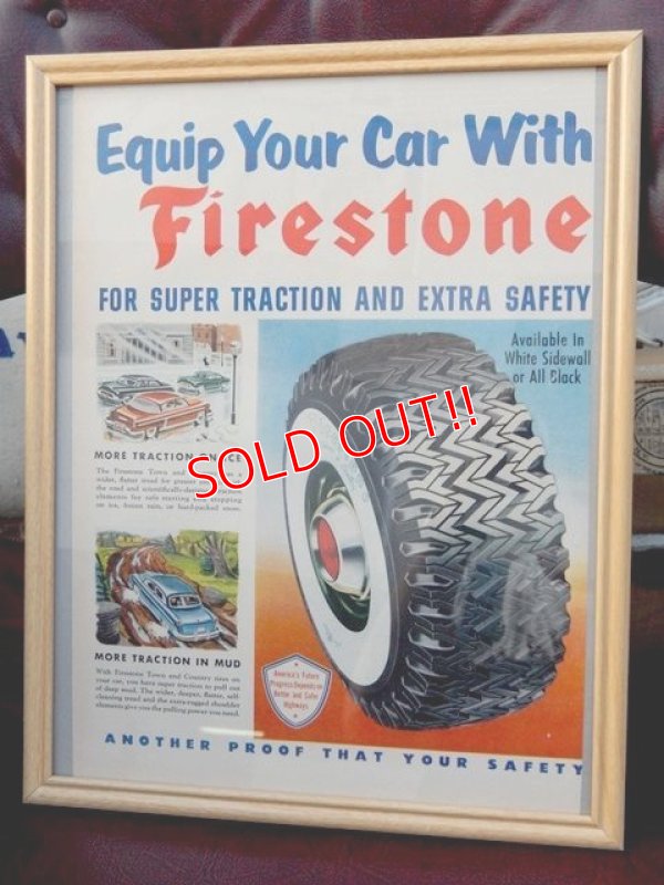 画像1: ad-160615-02 Firestone / Vintage AD