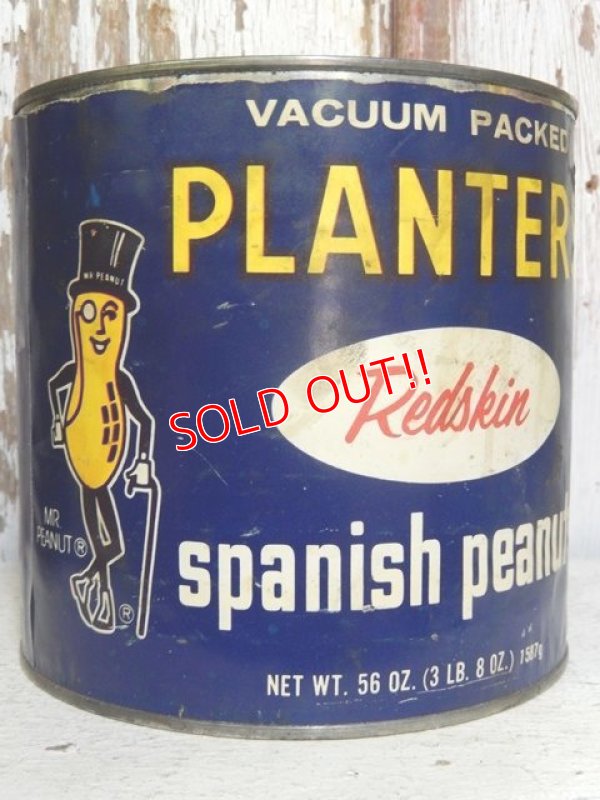 画像1: ct-160823-04 Planters / Mr.Peanuts 70's Spanish Peanuts Tin Can