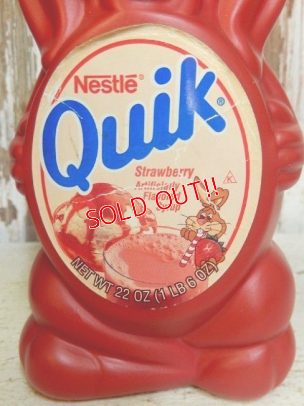 画像3: ct-160823-14 Nestlé / Quik Bunny 80's-90's Strawberry Syrup Bottle