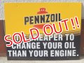 dp-160823-11 Pennzoil / 90's W-side Plastic Sign