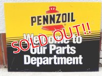 dp-160823-12 Pennzoil / 90's W-side Plastic Sign
