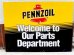 画像1: dp-160823-12 Pennzoil / 90's W-side Plastic Sign (1)