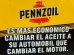 画像3: dp-160823-11 Pennzoil / 90's W-side Plastic Sign (3)