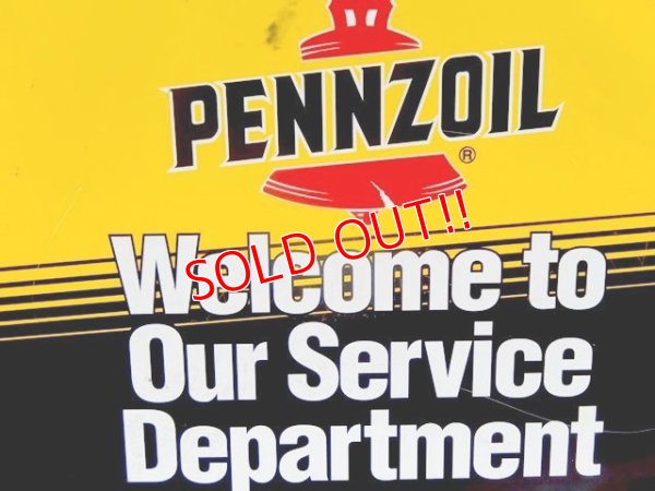 画像3: dp-160823-12 Pennzoil / 90's W-side Plastic Sign
