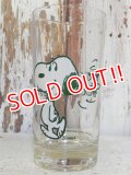gs-160901-02 Snoopy / 70's "Too much root beer!" glass