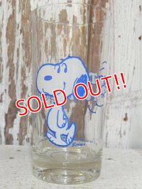 gs-160901-03 Snoopy / 70's "Too much root beer!" glass