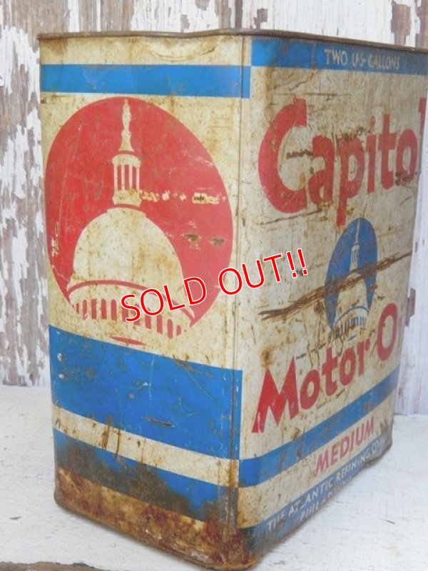 画像5: dp-160901-13 The Atlantic / Capitol Motor Oil 2 Gallon Can
