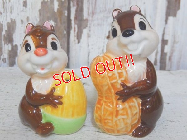 画像1: ct-160901-26 Chip 'n' Dale / Ceramic Salt & Pepper