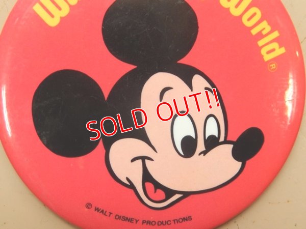 画像2: ct-160901-20 Walt Disney World / 70's Mickey Mouse Pinback