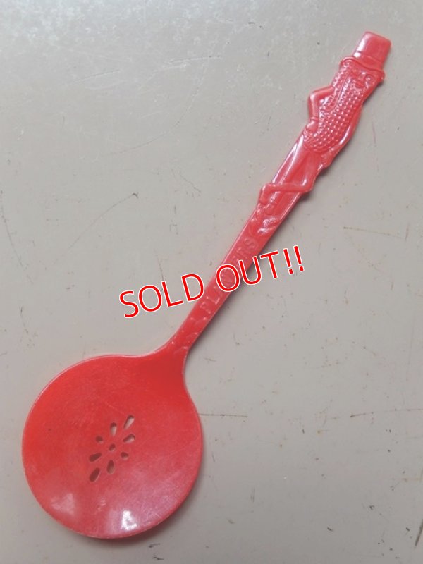 画像1: ct-160901-33 Planters / Mr.Peanut 60's Plastic Butter Spoon (Red)