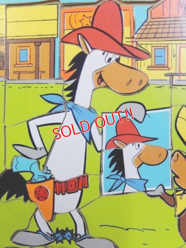 画像2: ct-160901-39 Quick Draw McGraw & Baba Looey / Playskool 80's Wood Puzzle