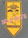 ct-160901-38 PEANUTS / 60's Banner "Snoopy" Yellow