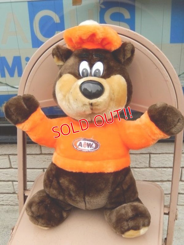 画像1: ct-160901-42 A&W / Great Root Bear 90's Plush Doll