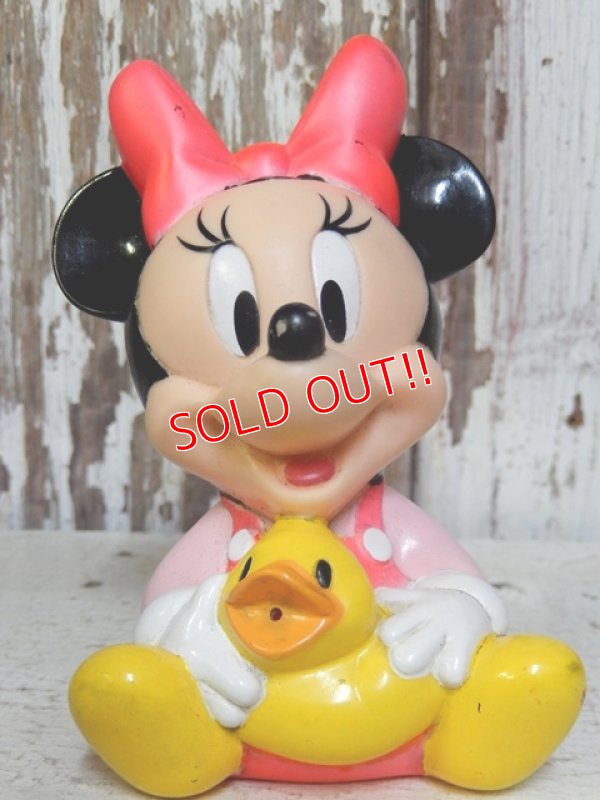 画像1: ct-160901-48 Baby Minnie Mouse / 90's Soft Vinyl Doll