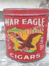 dp-161015-05 WAR EAGLE CIGARS / 40's Tin Can