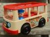 画像1: ct-161001-08 Fisher-Price / 1969 MINI BUS (Red×Ivory) (1)