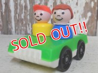 fp-161001-08 Fisher-Price / リトルピープル・2人乗りカー(緑×白)