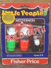 fp-161001-20 Fisher-Price / 80's Little People "Westerners"