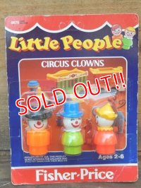 fp-161001-19 Fisher-Price / 80's Little People "Circus Clowns"