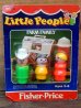 画像1: fp-161001-18 Fisher-Price / 80's Little People "Farm Family" (1)