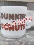 dp-161101-08 DUNKIN' DONUTS / Glasbake 60's Mug 【JUNK】