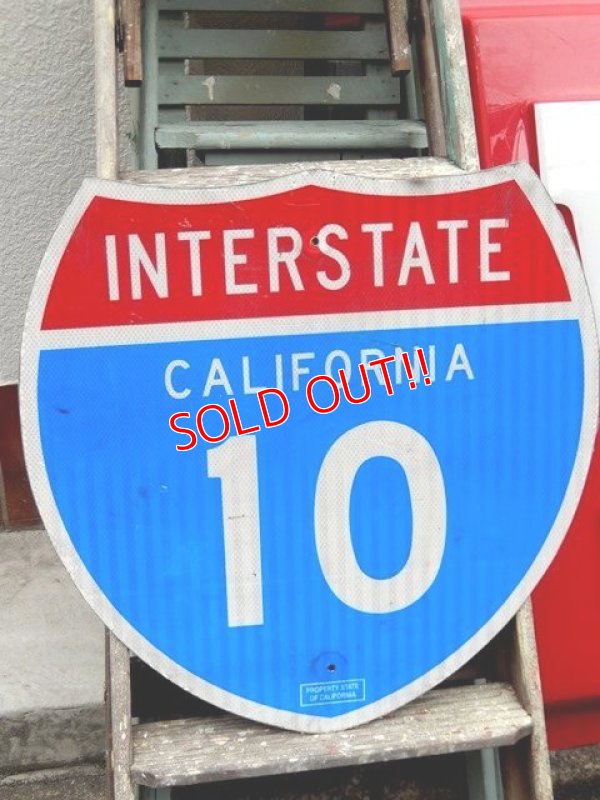 画像1: dp-161101-03 INTERSTATE Sign "California 10"