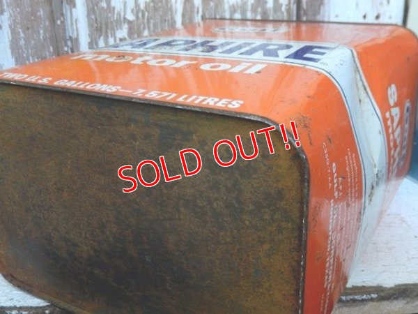 画像8: dp-161101-10 Gulf / 60's-50's Saphire Two U.S Gallons Motor Oil Can