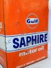 画像4: dp-161101-10 Gulf / 60's-50's Saphire Two U.S Gallons Motor Oil Can