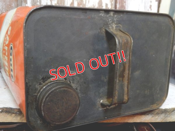 画像7: dp-161101-10 Gulf / 60's-50's Saphire Two U.S Gallons Motor Oil Can