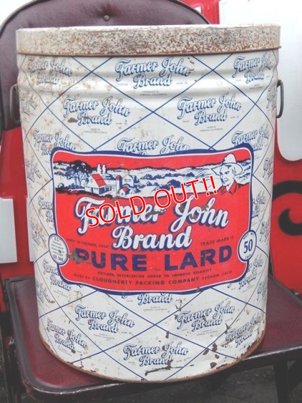 画像1: dp-161101-11 Farmer John Brand / 60's Pure Lard Can