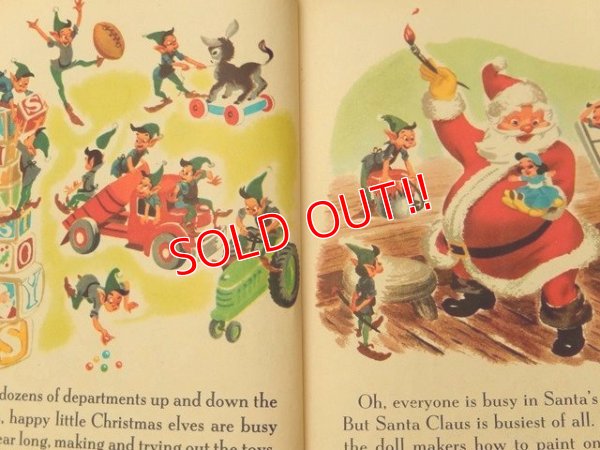 画像3: bk-160706-07 Walt Disney's SANTA'S TOY SHOP / 50's Picture Book